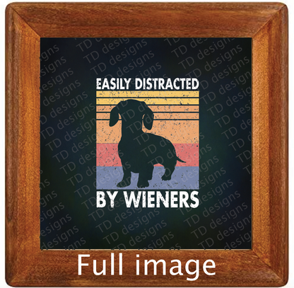 Easily distracted by wieners dachshund dog Tumbler