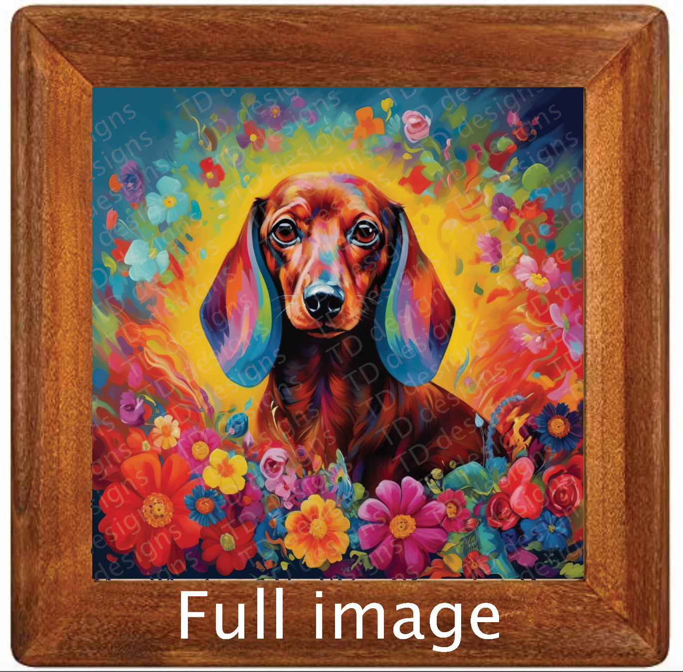 Dachshund dog floral flower Tumbler