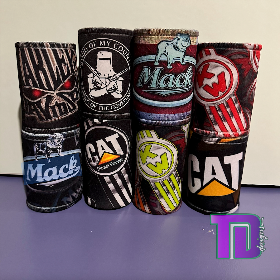 Mack black and white stubby holder