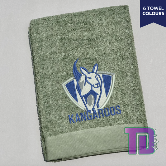 North Melbourne AFL State of Origin Embroidered Bath Sheet Towel