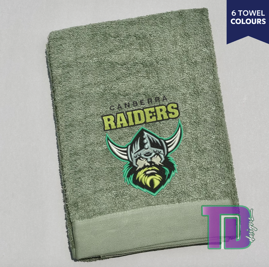 Canberra Raiders NRL Embroidered Bath Sheet Towel