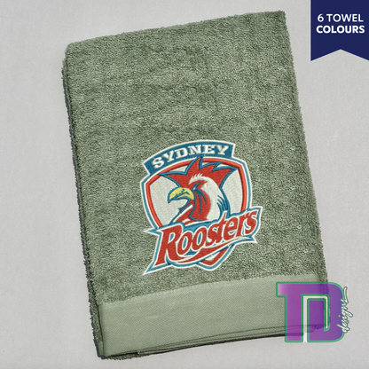 Sydney Roosters NRL Embroidered Bath Sheet Towel