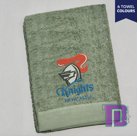 Newcastle Knights NRL Embroidered Bath Sheet Towel