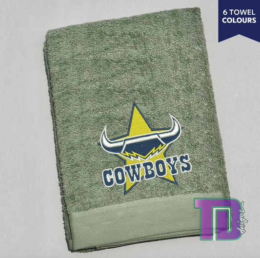 North Queensland Cowboys NRL Embroidered Bath Sheet Towel