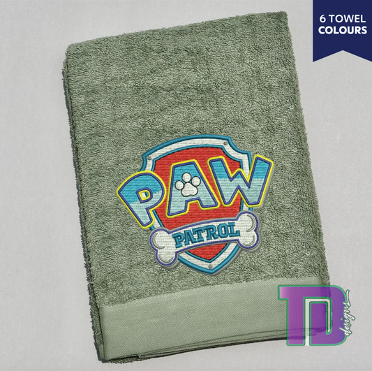 Paw Patrol Embroidered Bath Sheet Towel