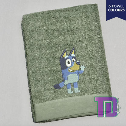 Bluey Embroidered Bath Sheet Towel