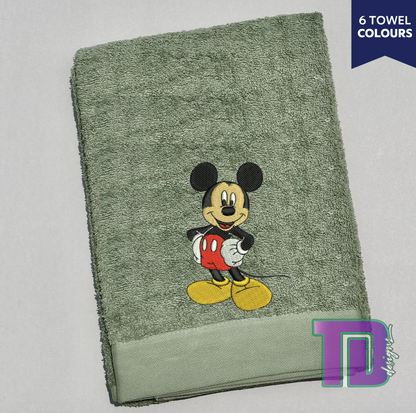 Micky Mouse Embroidered Bath Sheet Towel