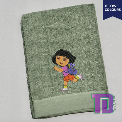 Dora the Explorer Embroidered Bath Sheet Towel