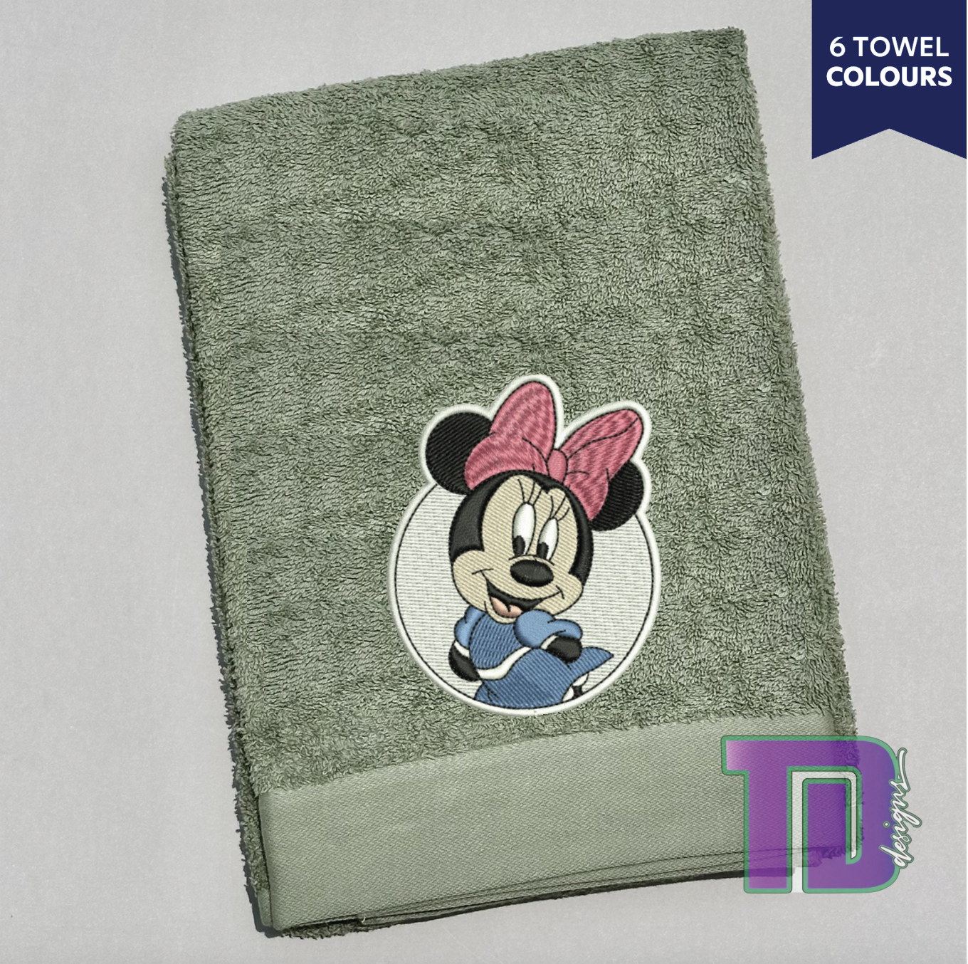 Minnie Mouse Embroidered Bath Sheet Towel