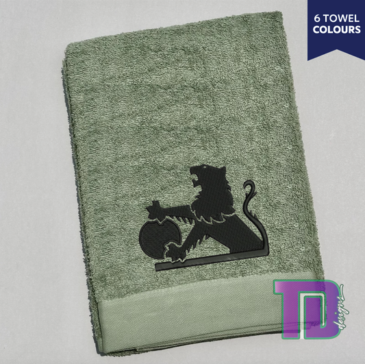 Old Holden Vintage Embroidered Bath Sheet Towel