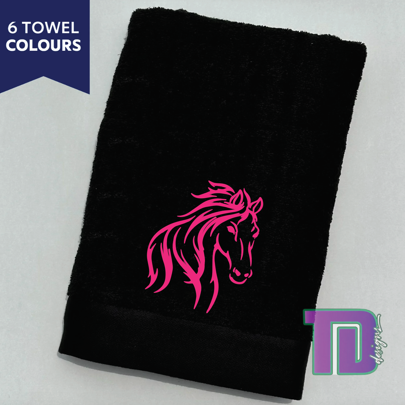 Horse head Embroidered Bath Sheet Towel