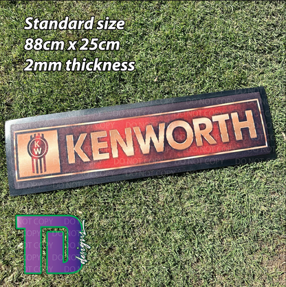 Kenworth red and gold Truck Bar Mat Runner