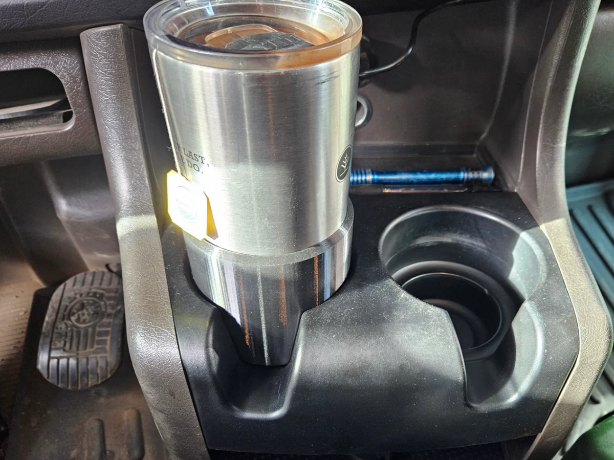 Kenworth cup holder extension