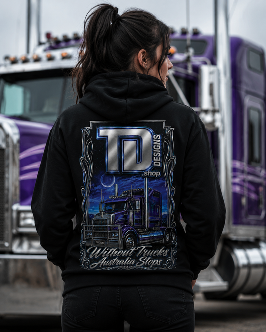 Hoodie with grey panels Kenworth Western Star Truck