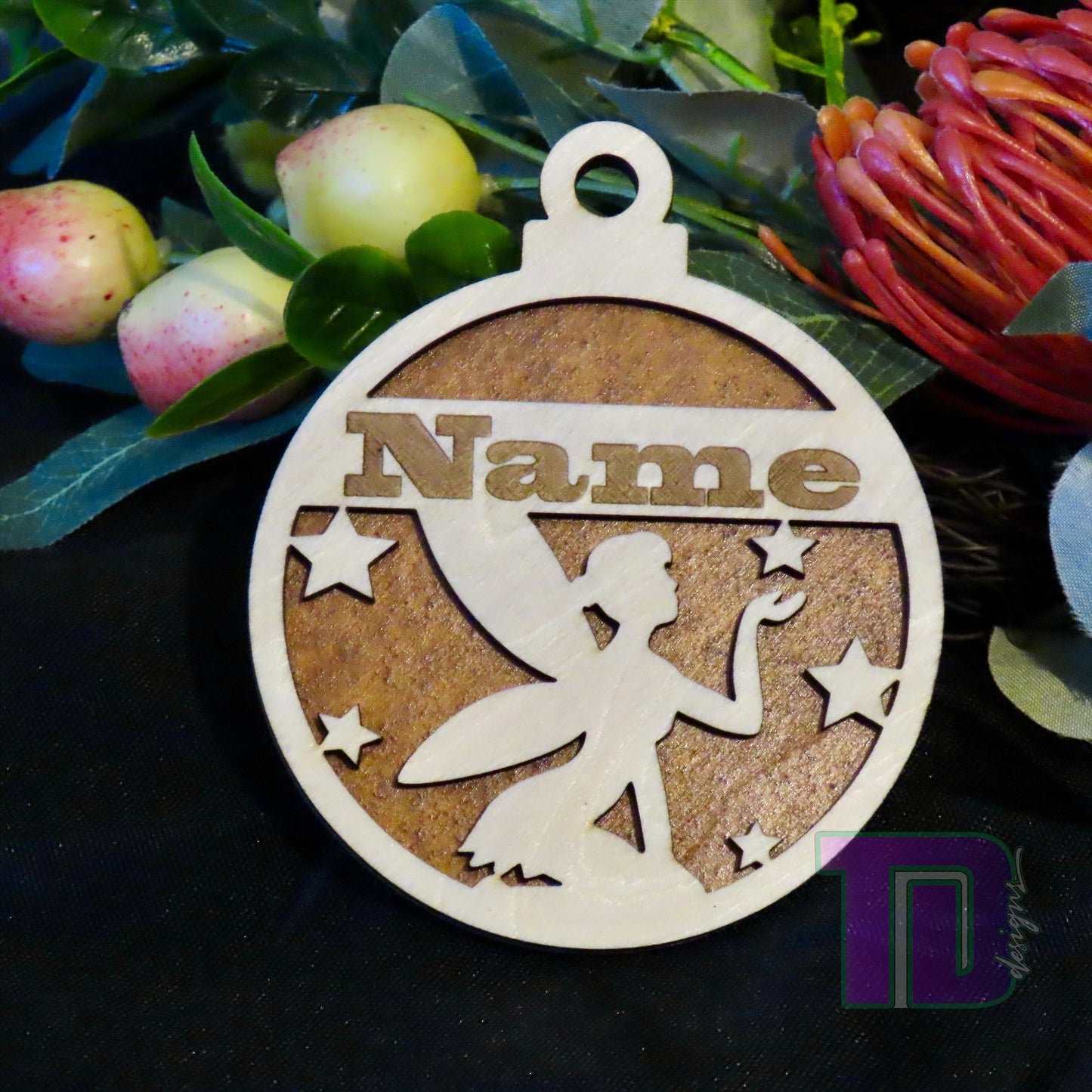 Fairy Personalised Christmas Tree Ornament