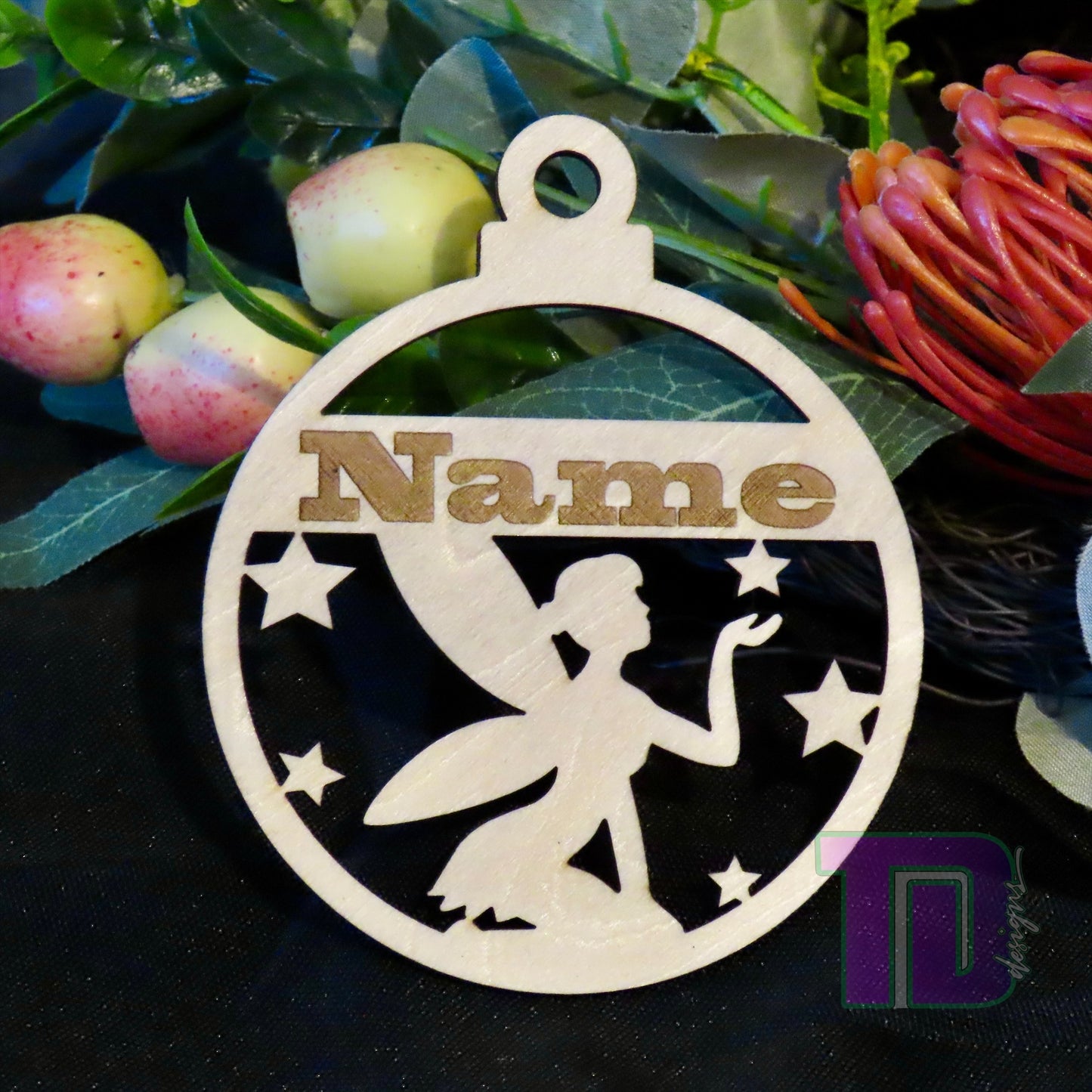 Fairy Personalised Christmas Tree Ornament