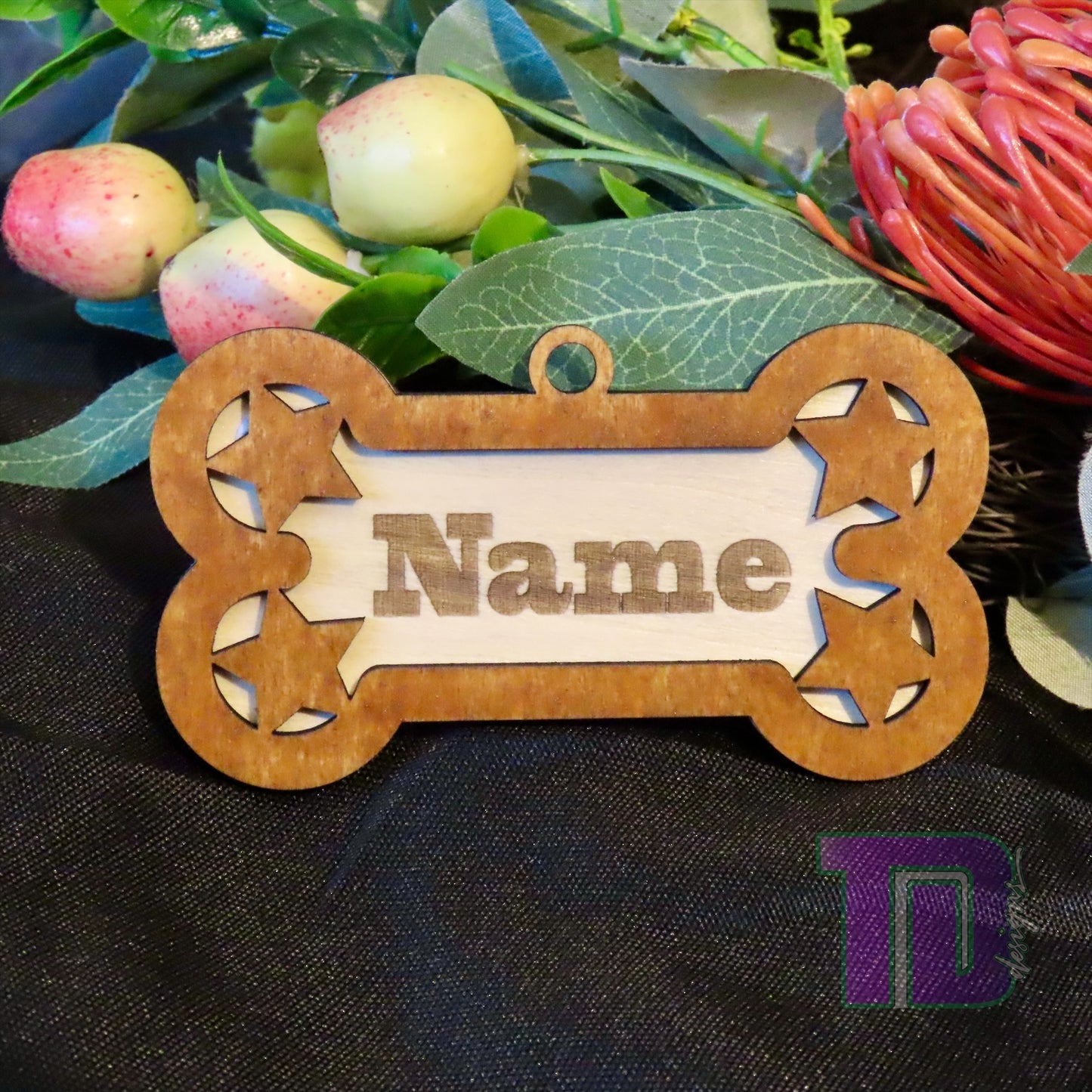 Animal Bone Personalised Christmas Tree Ornament