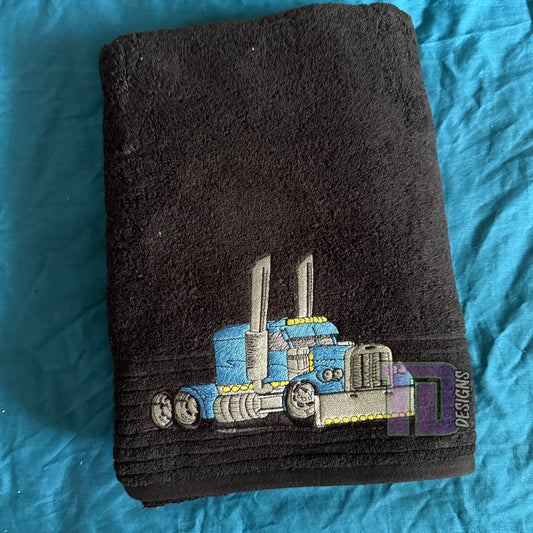 Ready to go - blue cool truck