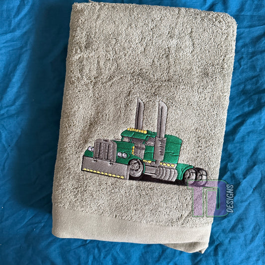 Ready to go - green cool truck