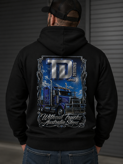 Hoodie with grey panels Kenworth Western Star Truck