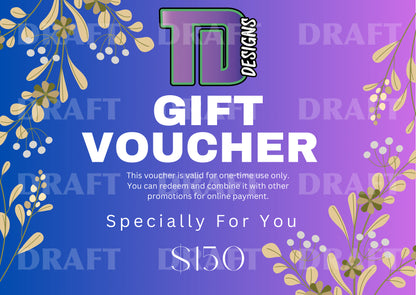 TD designs Gift Voucher