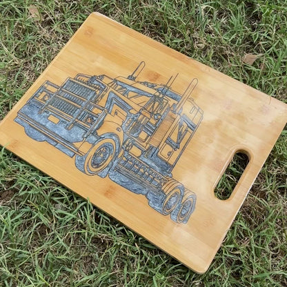 Kenworth truck epoxy serving chopping board