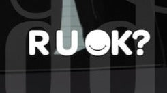 R U OK MATE decal sticker