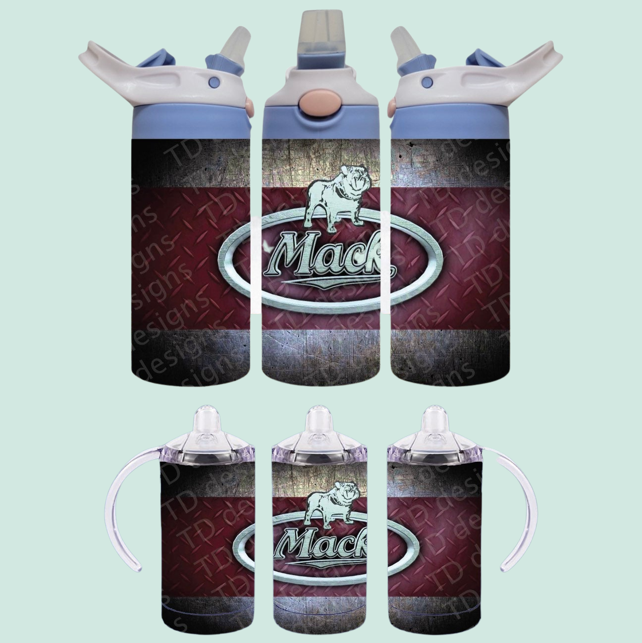 Mack truck sippy cup drink bottle tumbler