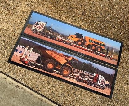 Happy Truckin Fathers Day truck Bar Mat Runner