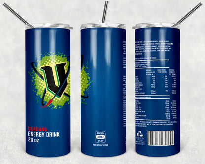 Blue V Energy Drink Tumbler