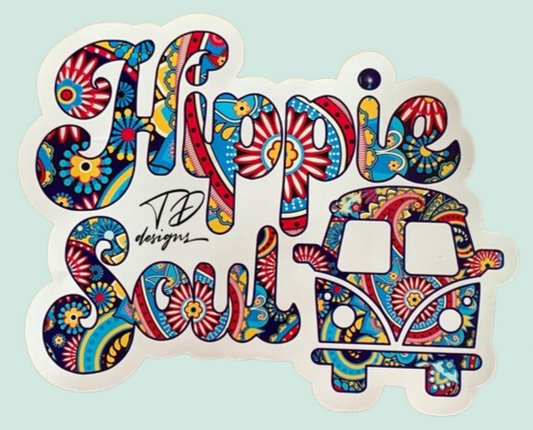 Hippie soul mandala decal sticker