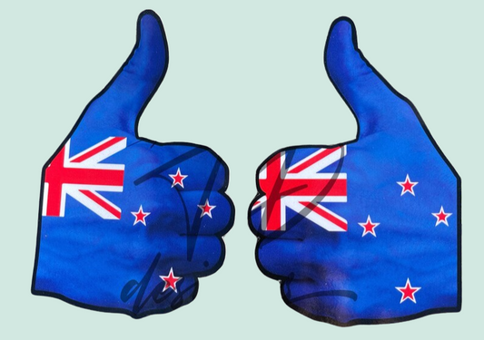 New Zealand flag blue Thumbs up decal sticker