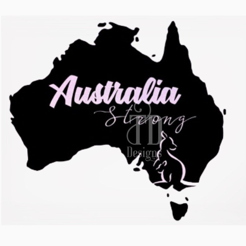 Australia Strong sticker  Australian bushfire image 1