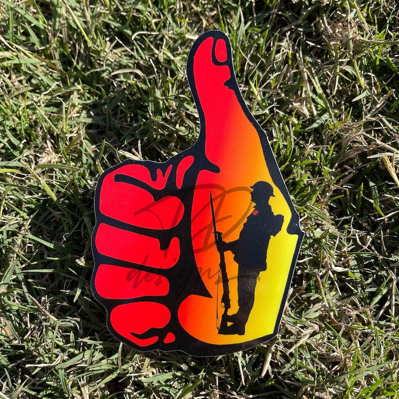 ANZAC Thumbs up decal sticker