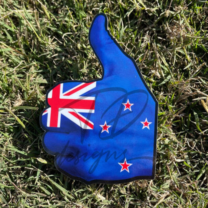 New Zealand flag blue Thumbs up decal sticker