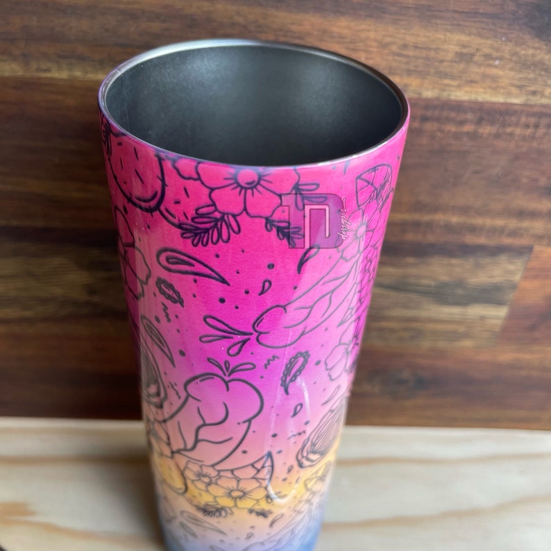 Multicoloured Penis Vagina Disguised Tumbler