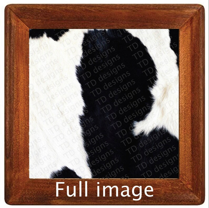 black and white cow hide Tumbler