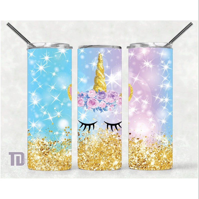 unicorn glitter Tumbler