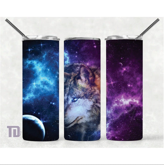 wolf constellation moon Tumbler