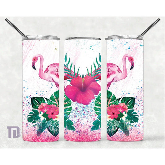 flamingo tropical Tumbler