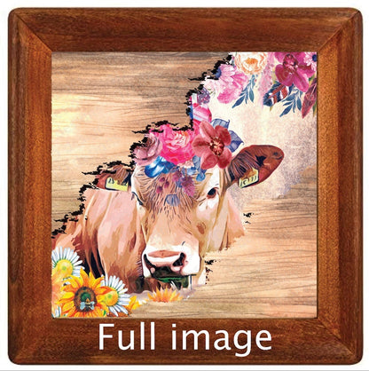 boho cow floral Tumbler