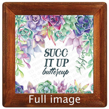 succ it up buttercup succulents Tumbler