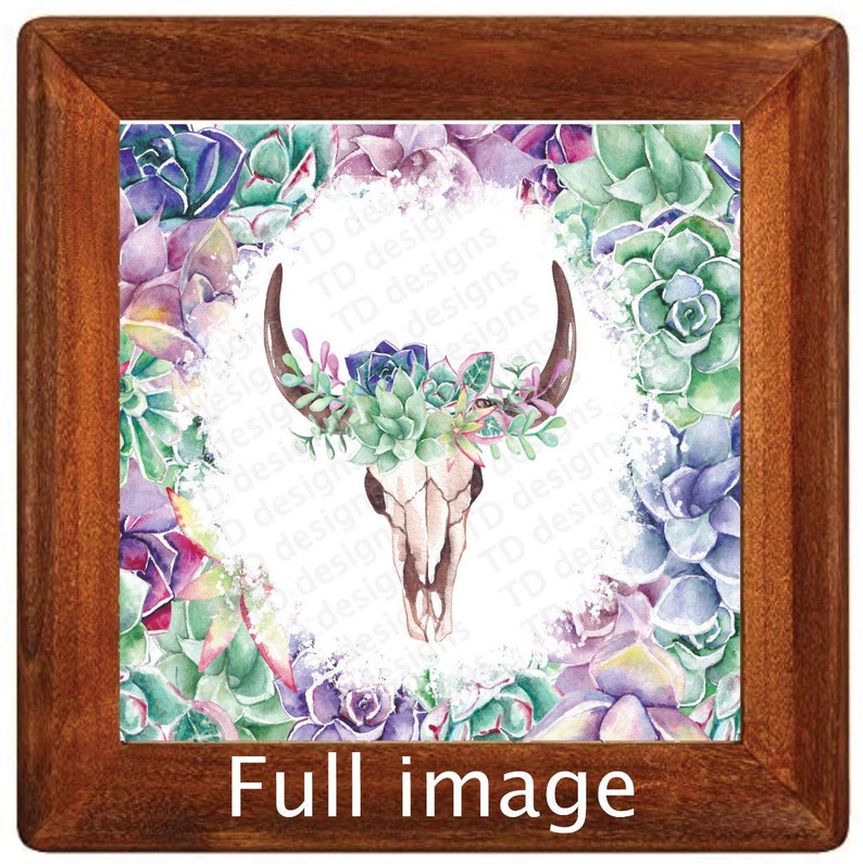 boho bull skull succulents Tumbler