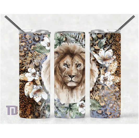 floral lion Tumbler