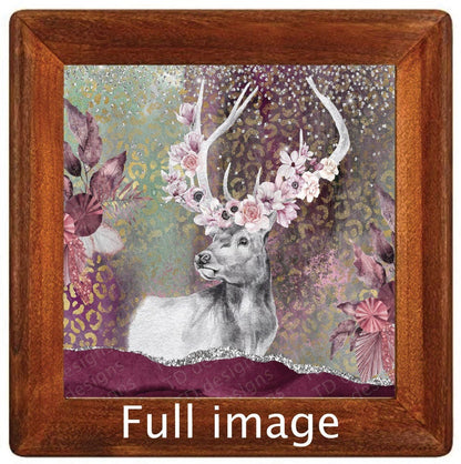 floral boho deer Tumbler