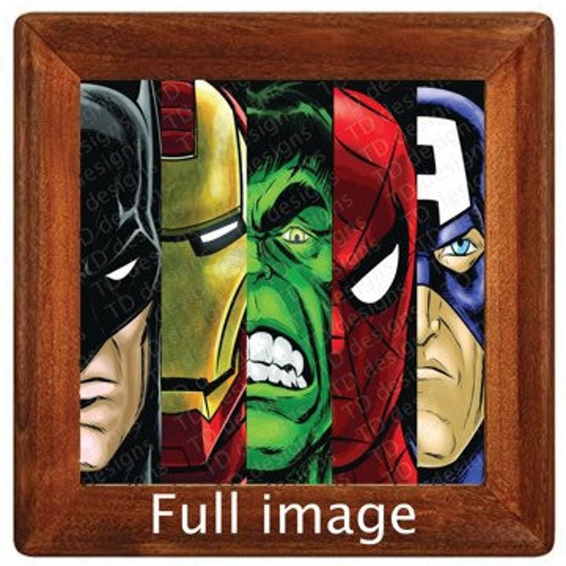 Hd impreso Capitán América Spiderman Iron Man Hulk Superman Halloween 100x50  sin marco : : Hogar y cocina