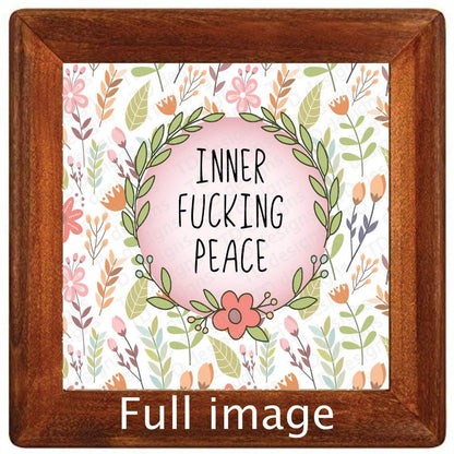 inner fucking peace floral Tumbler