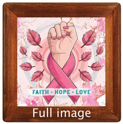 faith hope love pink ribbon breast cancer Tumbler