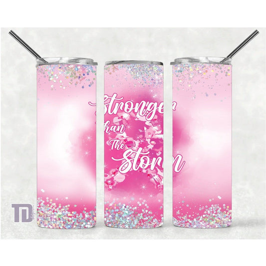 stronger then the storm breast cancer Tumbler