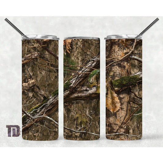 Brown camo camouflage Tumbler